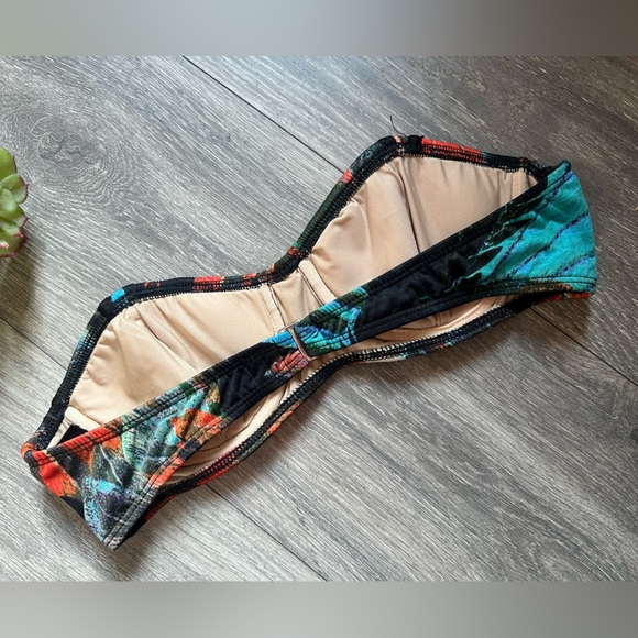 Vintage Giejo Exclusively for Barney’s New York Vibrant Abstract Strapless Top S - Picture 3 of 7